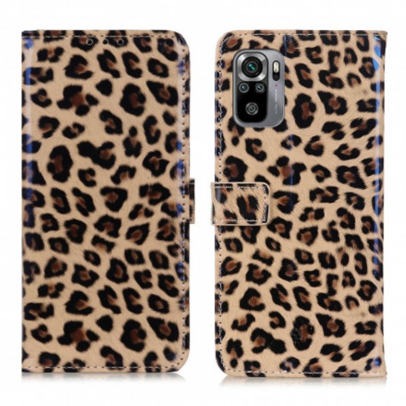 Folio Deksel Til Poco M5s Leopard