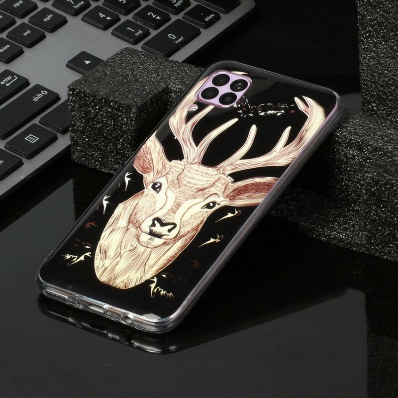 Deksel Til Huawei P40 Lite Fluorescerende Majestic Deer