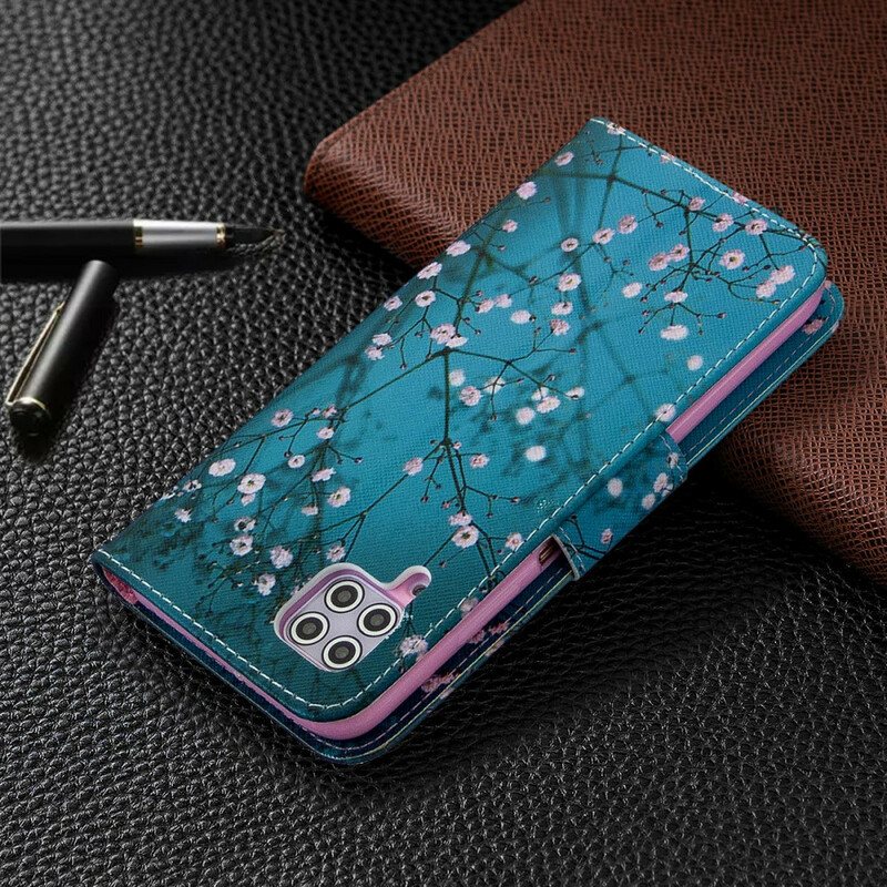 Folio Deksel Til Huawei P40 Lite Blossom Tree