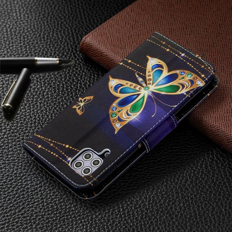 Folio Deksel Til Huawei P40 Lite Butterflies Kings