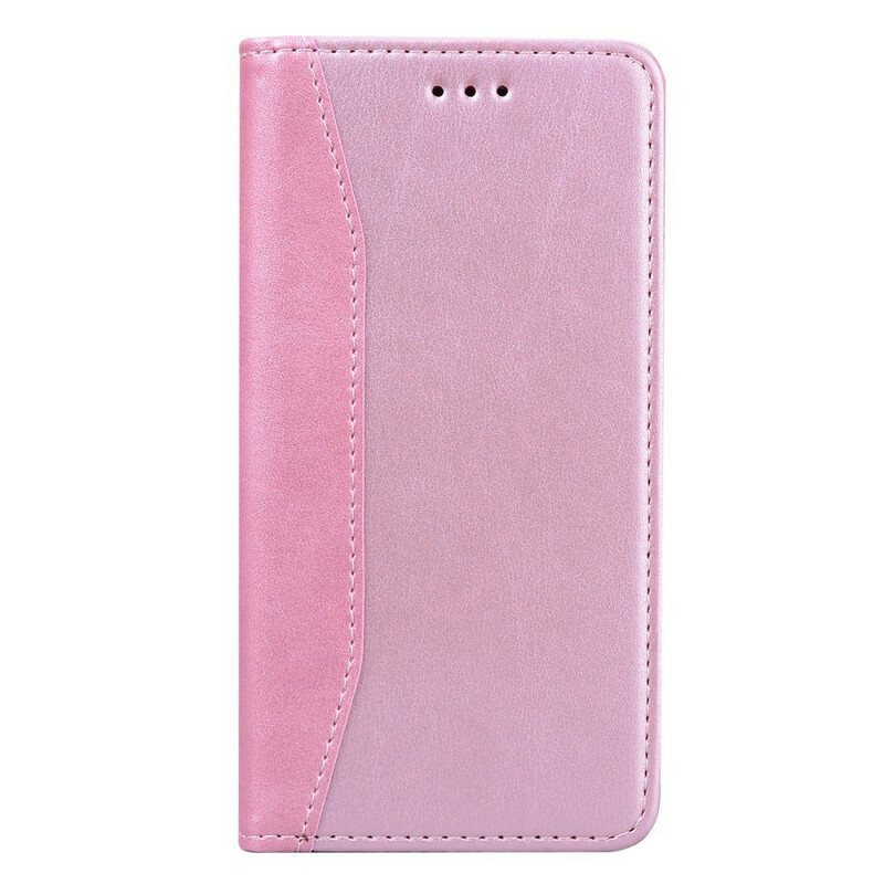 Beskyttelse Deksel Til iPhone 13 Pro Folio Deksel Tofarget Business Leather Effect