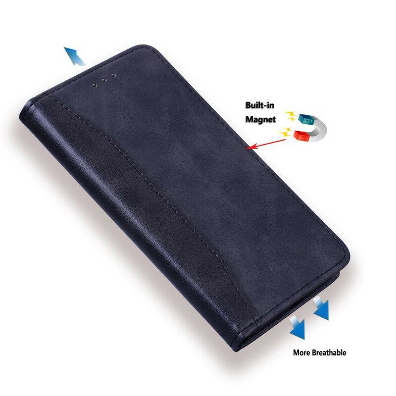 Beskyttelse Deksel Til iPhone 13 Pro Folio Deksel Tofarget Business Leather Effect