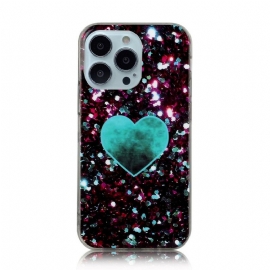 Deksel Til iPhone 13 Pro Glitter Marmor