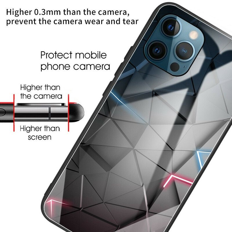 Deksel Til iPhone 13 Pro Herdet Glass Geometri