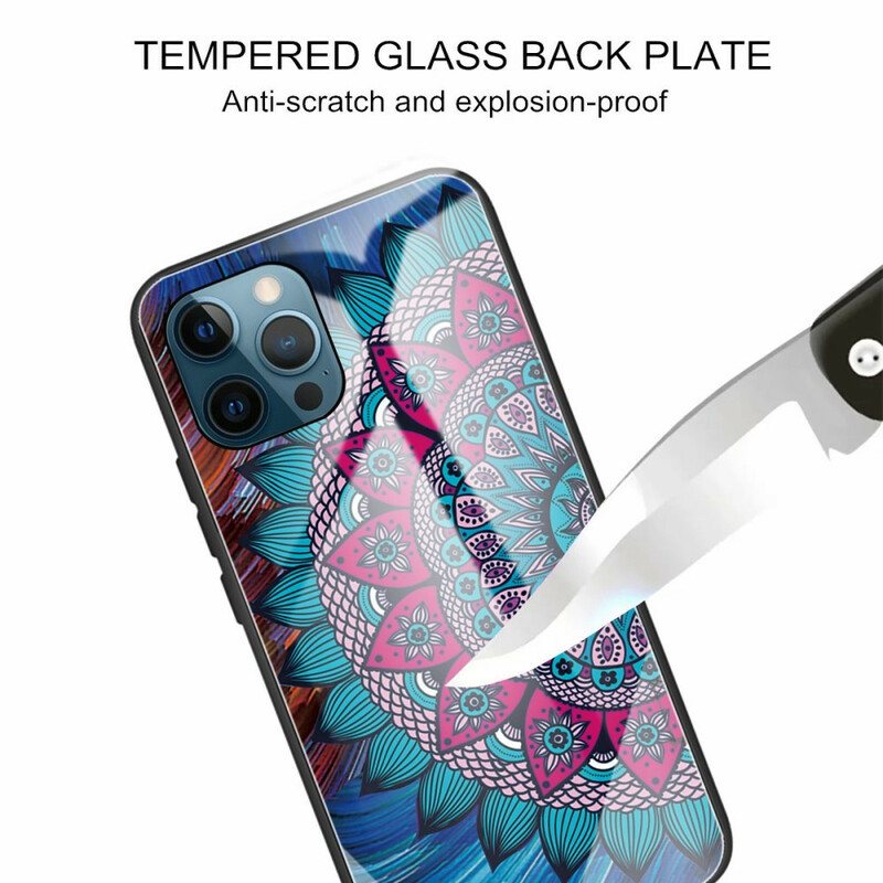 Deksel Til iPhone 13 Pro Mandala Herdet Glass