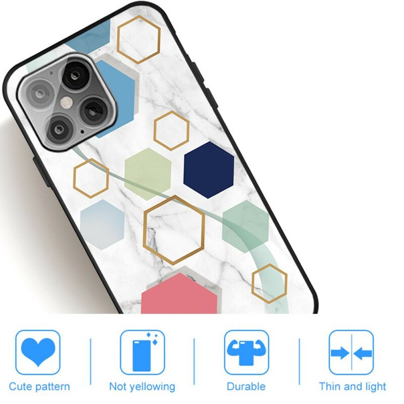 Deksel Til iPhone 13 Pro Marmor Geometri