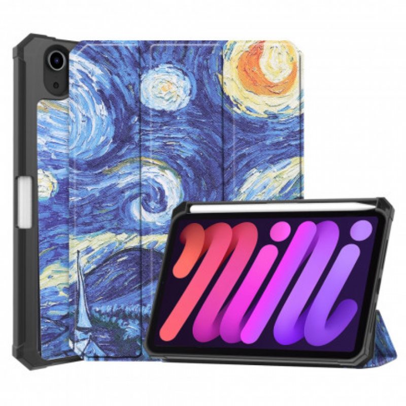 Beskyttelse Deksel Til iPad Mini 6 (2021) Starry Night Penneholder