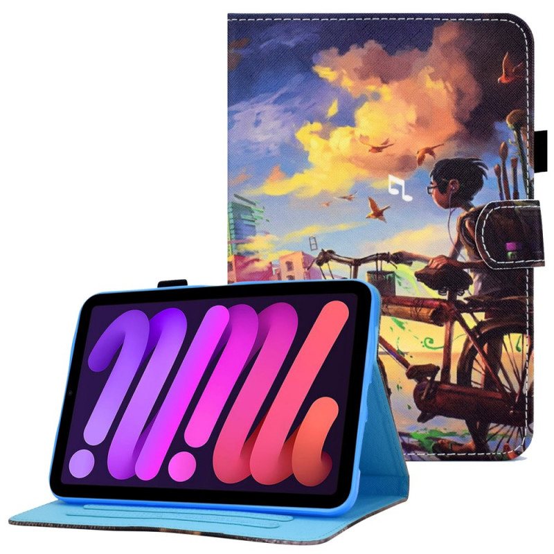 Folio Deksel Til iPad Mini 6 (2021) Sykkel Art