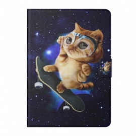 Lærdeksel Til iPad Mini 6 (2021) Cat Skateboarding