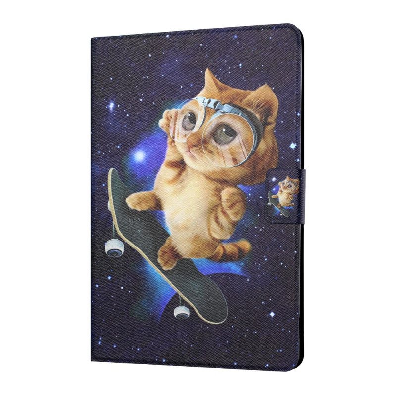 Lærdeksel Til iPad Mini 6 (2021) Cat Skateboarding