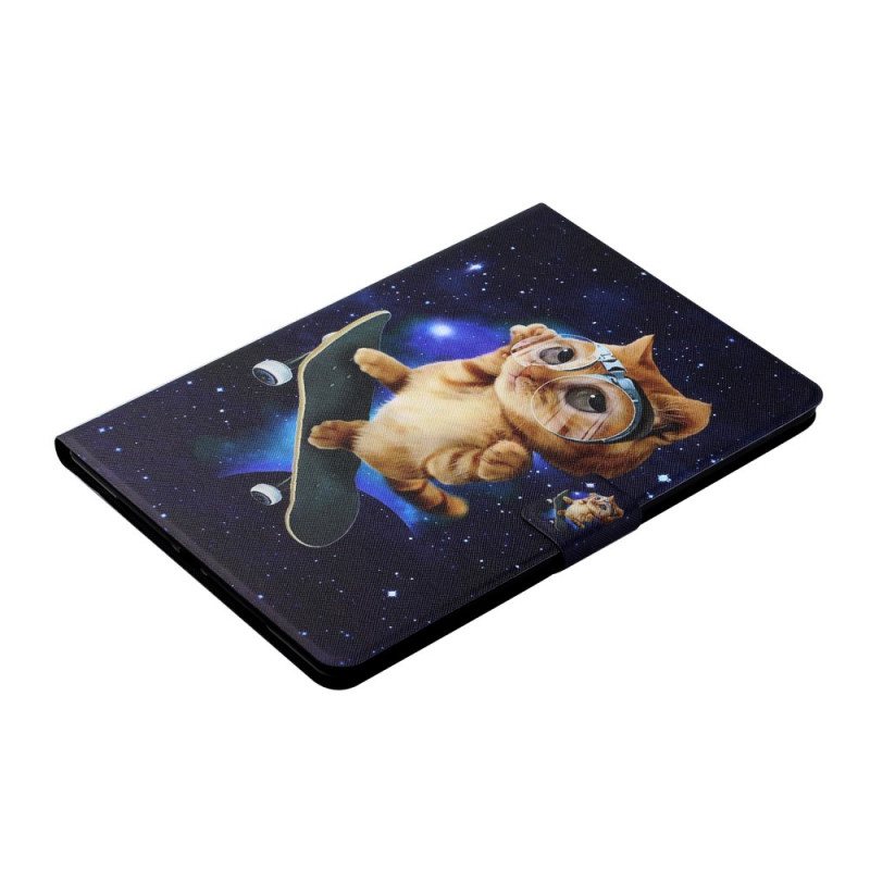 Lærdeksel Til iPad Mini 6 (2021) Cat Skateboarding