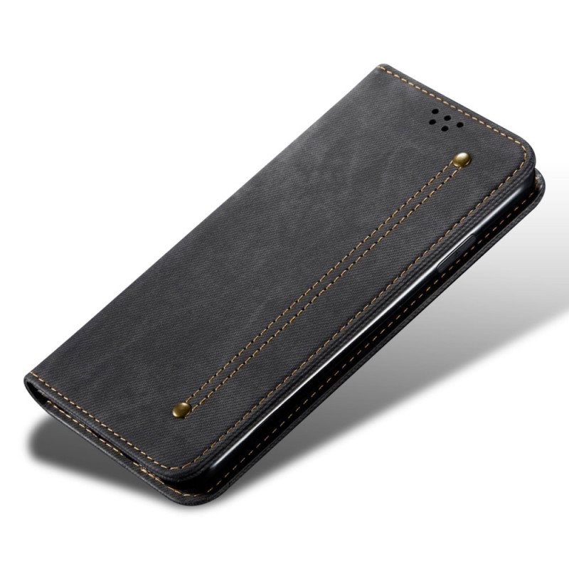 Beskyttelse Deksel Til Xiaomi Redmi Note 11 Pro / 11 Pro 5G Folio Deksel Denim Stoff