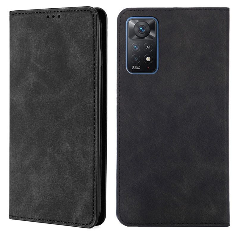 Beskyttelse Deksel Til Xiaomi Redmi Note 11 Pro / 11 Pro 5G Folio Deksel Skin-touch-design