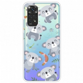 Deksel Til Xiaomi Redmi Note 11 Pro / 11 Pro 5G Små Grå Koalaer