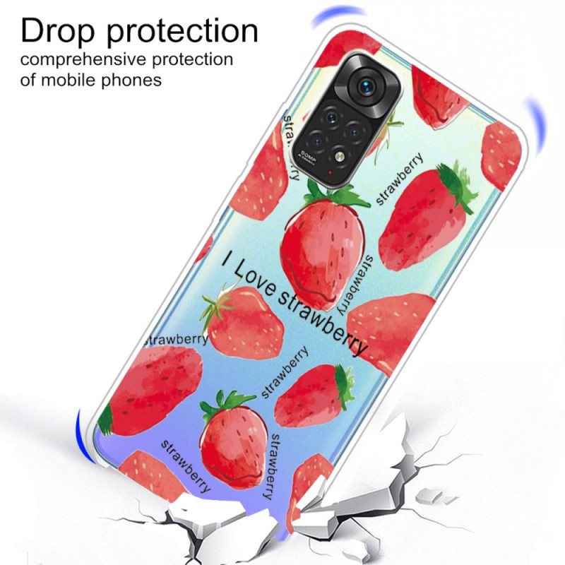 Deksel Til Xiaomi Redmi Note 11 Pro / 11 Pro 5G Strawberries / Jeg Elsker Jordbær