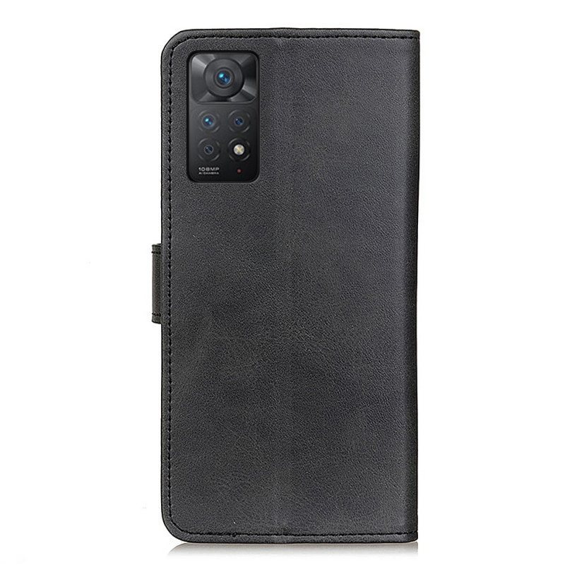 Folio Deksel Til Xiaomi Redmi Note 11 Pro / 11 Pro 5G Retro Matt Skinneffekt