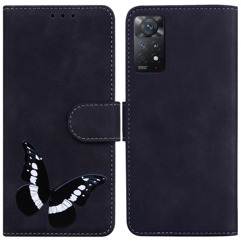 Folio Deksel Til Xiaomi Redmi Note 11 Pro / 11 Pro 5G Skin-touch Butterfly