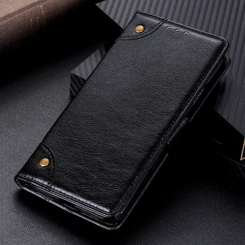 Folio Deksel Til Xiaomi Redmi Note 11 Pro / 11 Pro 5G Stil Nappa Leather Vintage Nagler