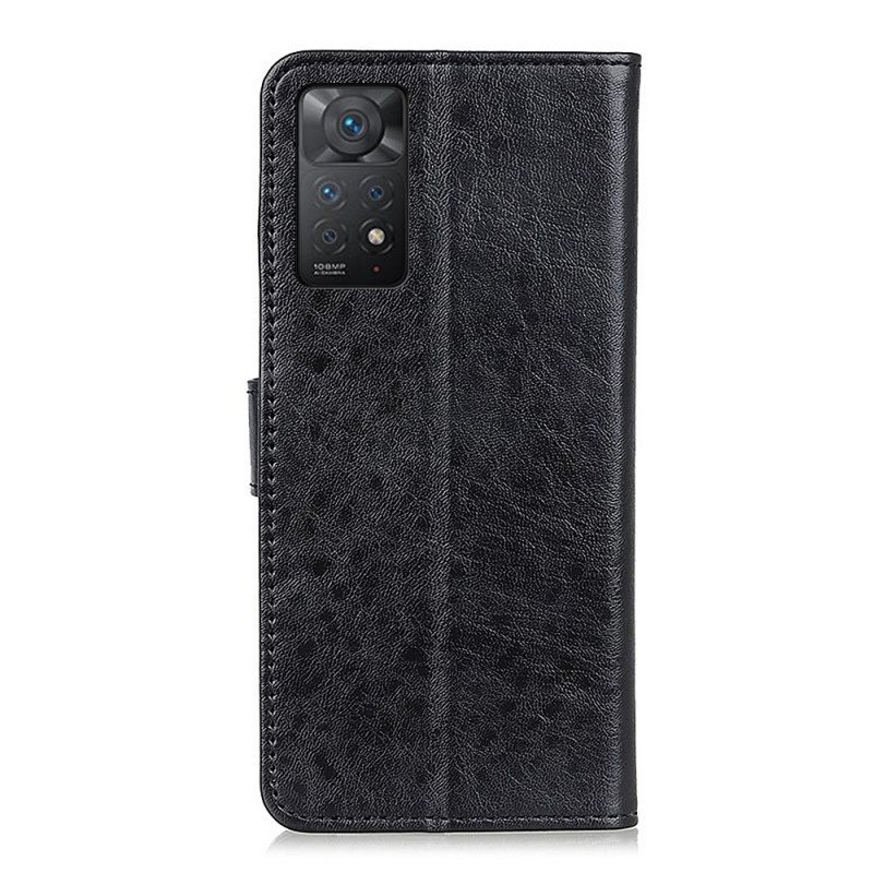 Folio Deksel Til Xiaomi Redmi Note 11 Pro / 11 Pro 5G Teksturert Kunstskinn