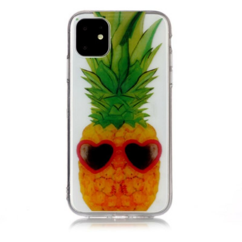 Deksel Til iPhone 11 Sømløs Inkognito Ananas