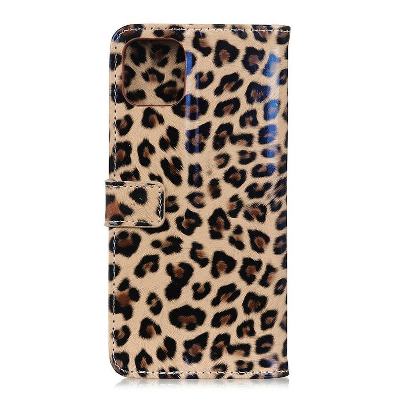 Folio Deksel Til iPhone 11 Leopard