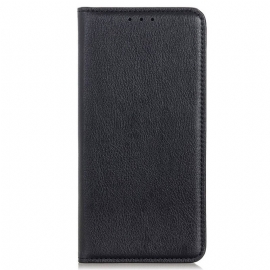 Beskyttelse Deksel Til Samsung Galaxy S22 Ultra 5G Folio Deksel Elegance Split Litchi Leather