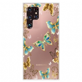 Deksel Til Samsung Galaxy S22 Ultra 5G Design Sommerfugler