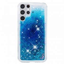 Deksel Til Samsung Galaxy S22 Ultra 5G Glitter Mandala