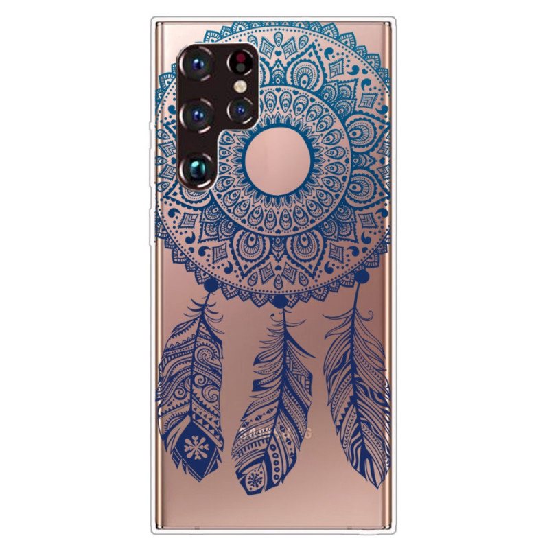 Deksel Til Samsung Galaxy S22 Ultra 5G Single Flower Mandala