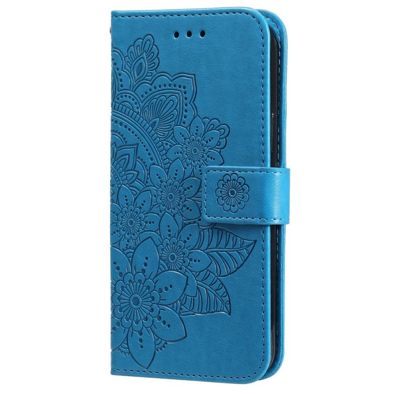 Folio Deksel Til Samsung Galaxy S22 Ultra 5G Blomstermandala