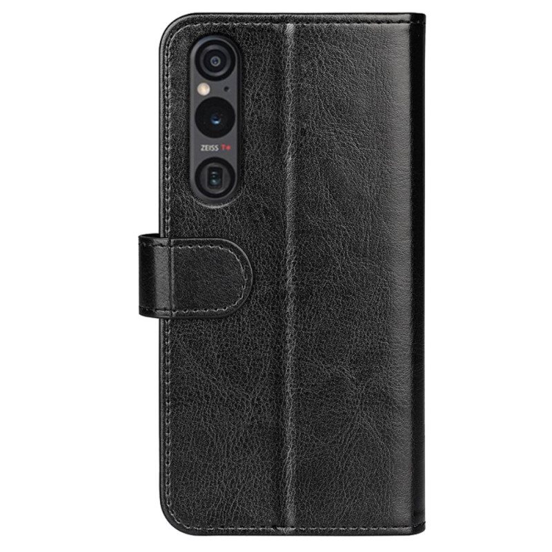 Folio Deksel Sony Xperia 1 Vi Vintage Kunstskinn