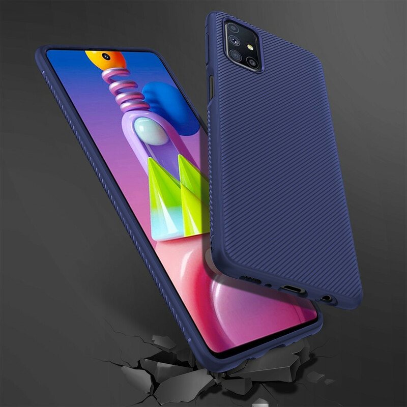 Deksel Til Samsung Galaxy M51 Jazz-serien Twill