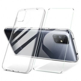 Deksel Til Samsung Galaxy M51 Og Herdet Glassskjerm