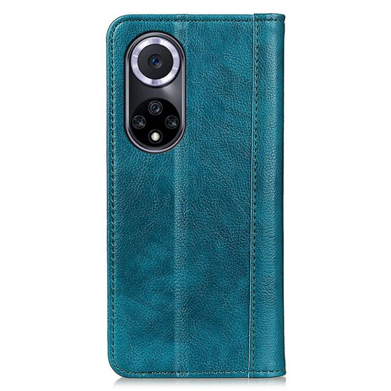 Beskyttelse Deksel Til Huawei Nova 9 Folio Deksel Elegance Split Litchi Leather