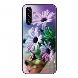 Deksel Til Samsung Galaxy A13 5G / A04s Herdet Glass Blomster