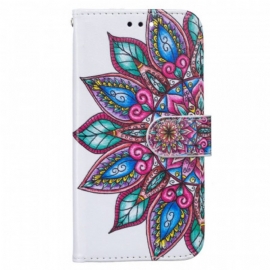 Lærdeksel Til Samsung Galaxy A13 5G / A04s Tegnet Mandala