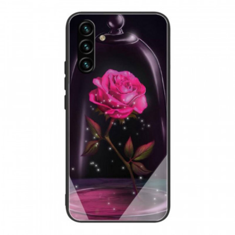 Mobildeksel Til Samsung Galaxy A13 5G / A04s Magisk Rosa Herdet Glass