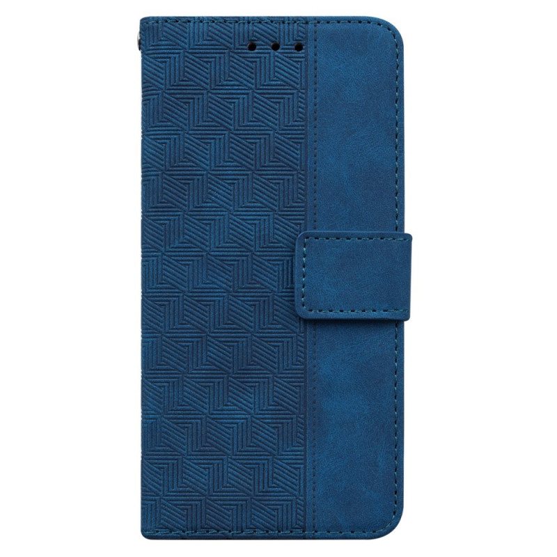 Folio Deksel Oppo Reno 12 5g Strappy Vevd Mønster