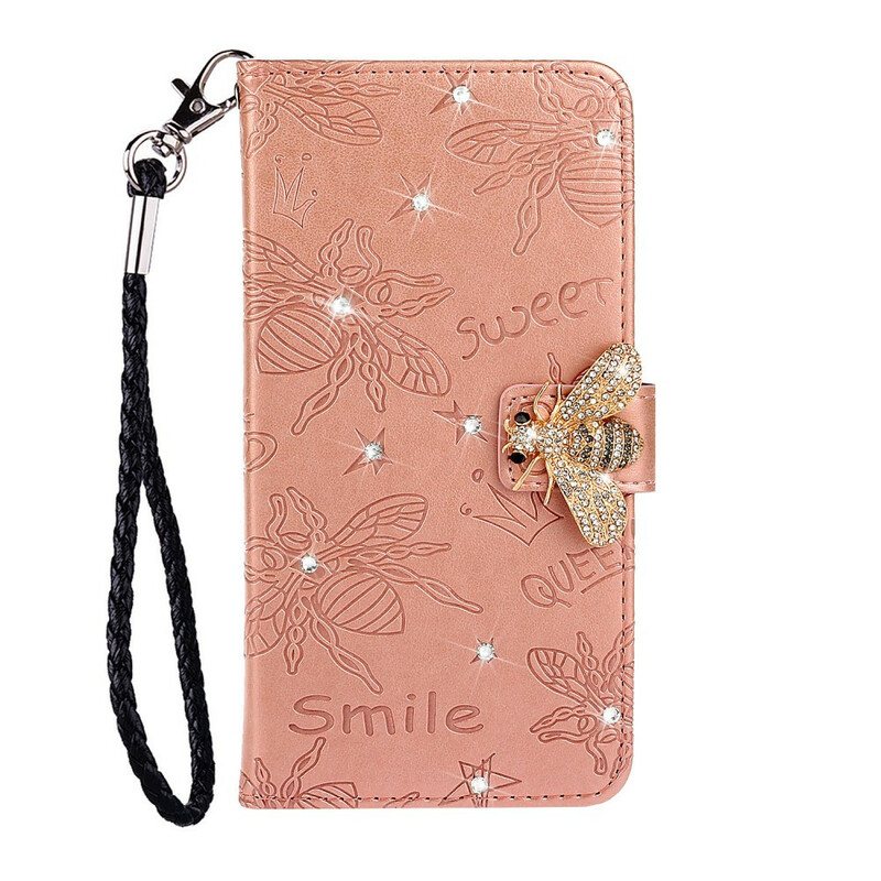 Folio Deksel Til Samsung Galaxy A20s Smile Bee Charm