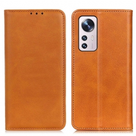 Beskyttelse Deksel Til Xiaomi 12 Pro Folio Deksel Elegance Split Leather