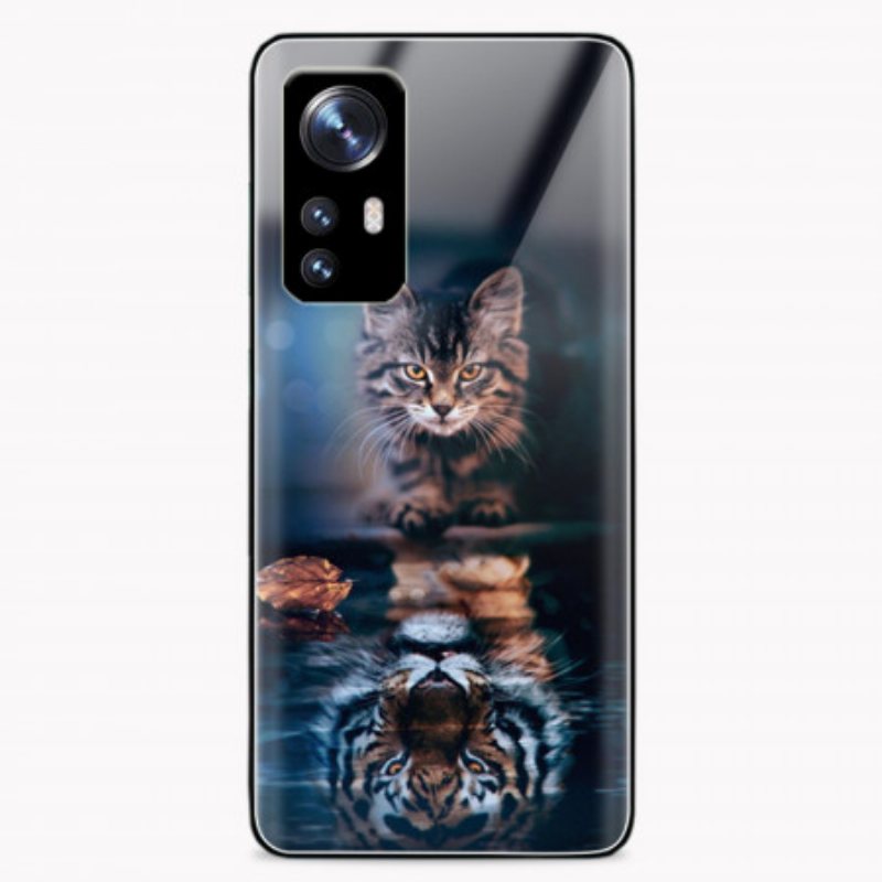 Deksel Til Xiaomi 12 Pro Vaksom Katt Herdet Glass