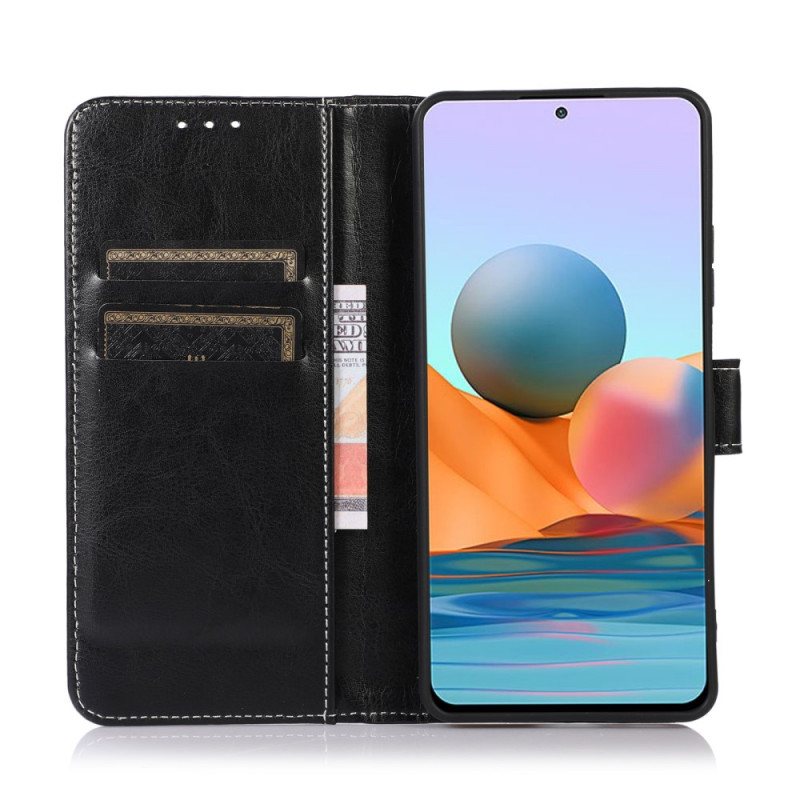 Folio Deksel Til Xiaomi 12 Pro Couture Skinneffekt