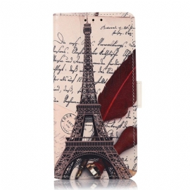 Folio Deksel Til Xiaomi 12 Pro Eiffeltårnet