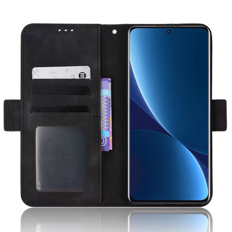 Folio Deksel Til Xiaomi 12 Pro Multi-card Premier Class