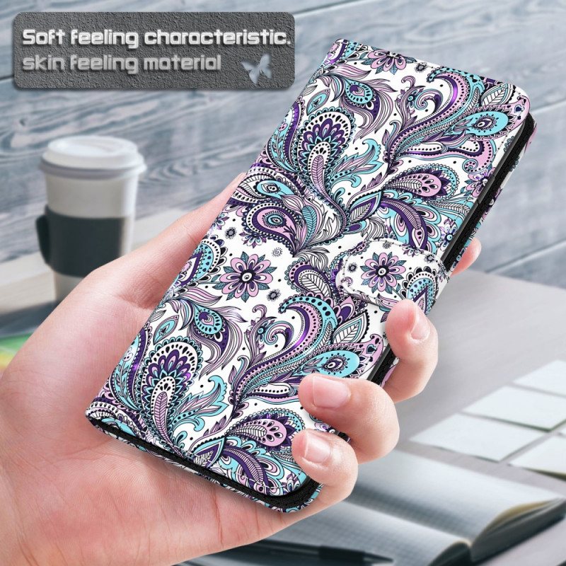 Folio Deksel Til Moto G41 / G31 Paisley