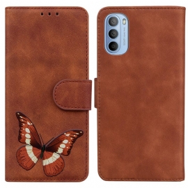 Folio Deksel Til Moto G41 / G31 Skin-touch Butterfly