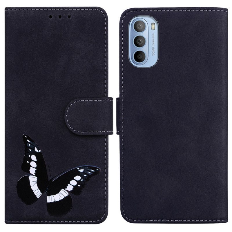 Folio Deksel Til Moto G41 / G31 Skin-touch Butterfly