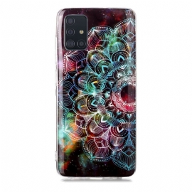 Deksel Til Samsung Galaxy A51 Fluorescerende Blomsterserie