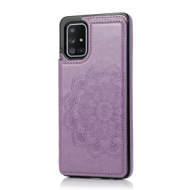 Deksel Til Samsung Galaxy A51 Mandala Print Card Holder