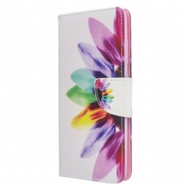 Folio Deksel Til Samsung Galaxy A51 Akvarell Blomst